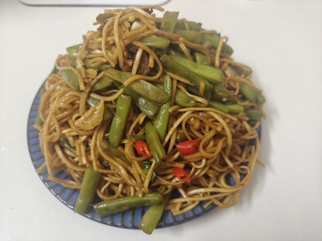 地道老北京扁豆焖面 豆角焖面 太好吃小心吃撑哦
