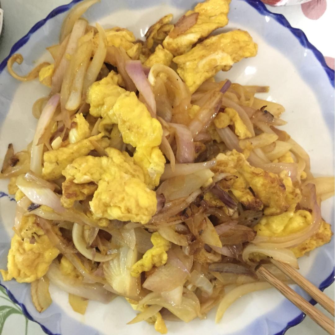 洋葱炒鸡蛋
