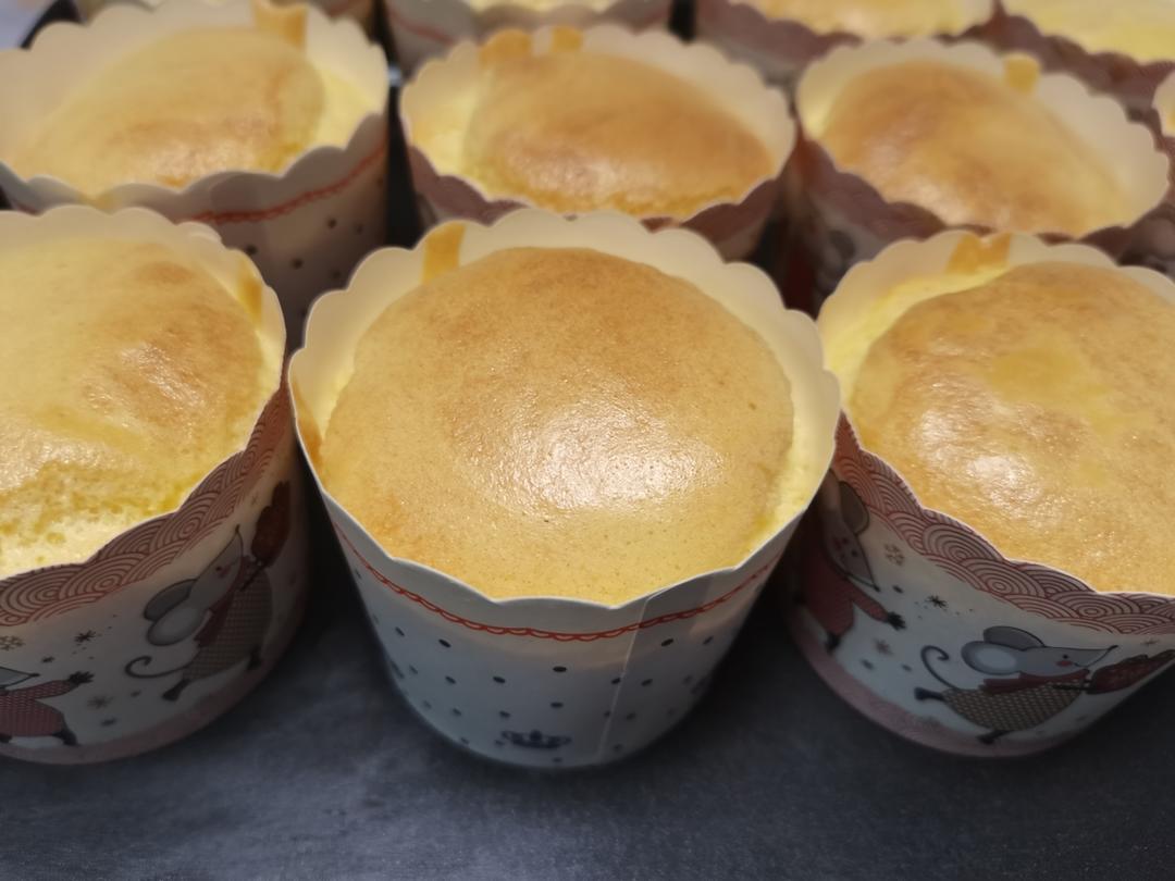 戚风纸杯蛋糕少糖版