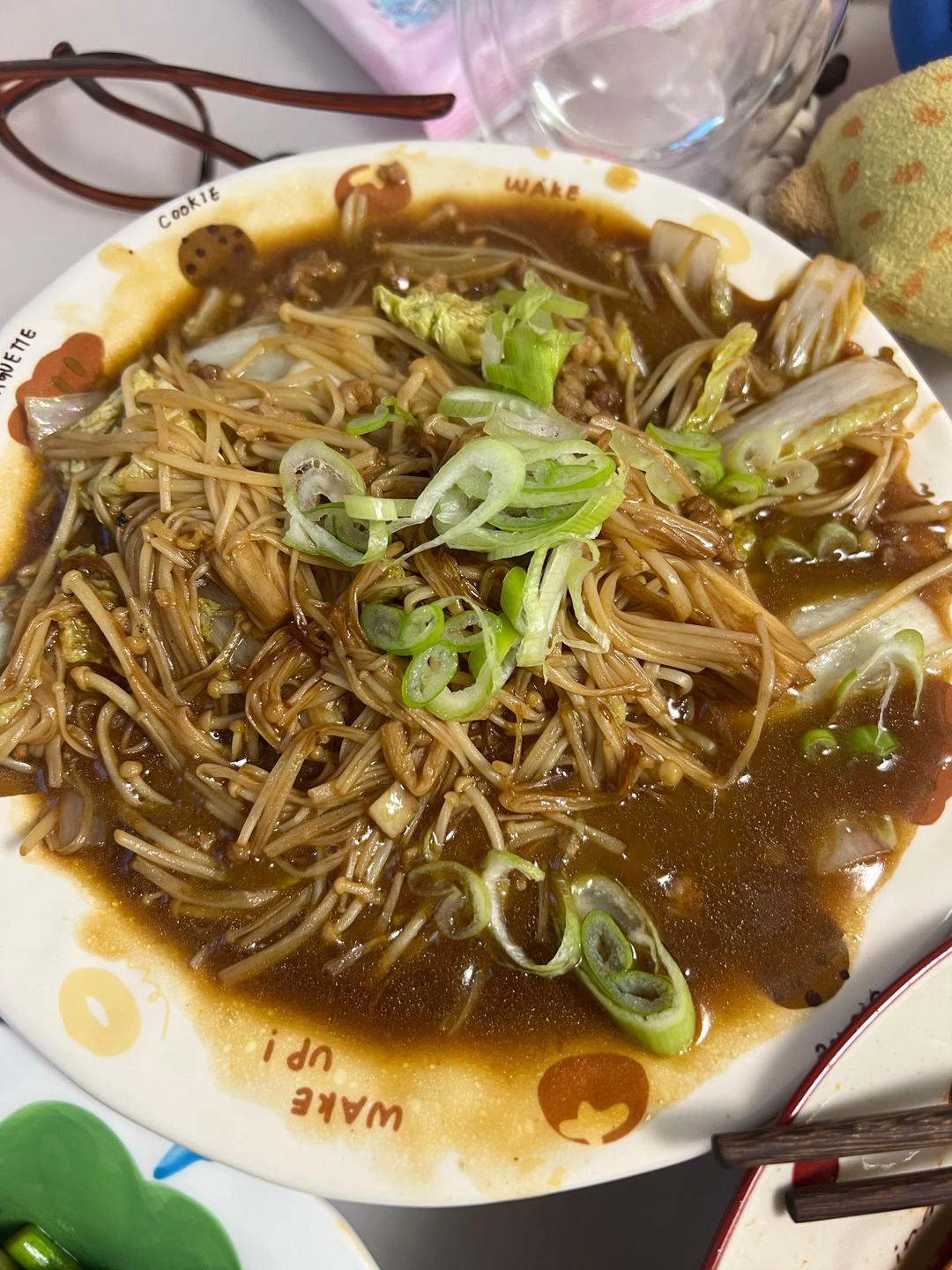 金针菇肉沫娃娃菜