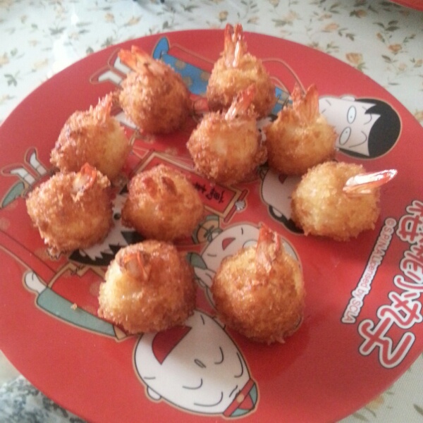 土豆泥鲜虾球