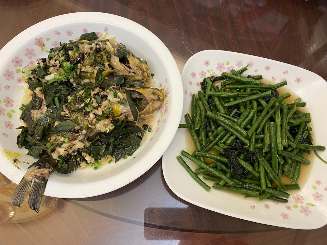 家常紫苏炒豆角