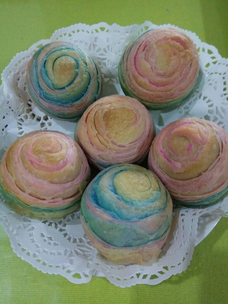 彩虹蛋黄酥（独角兽蛋黄酥）