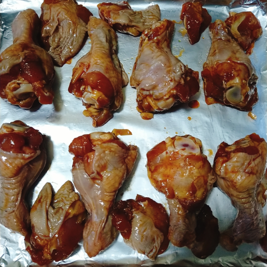 烤鸡腿（翅根）奥尔良版的做法 步骤1