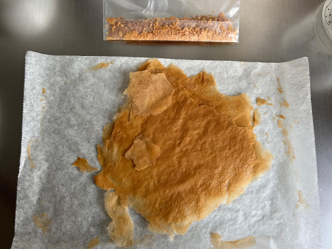 简单自制可可百利薄脆片