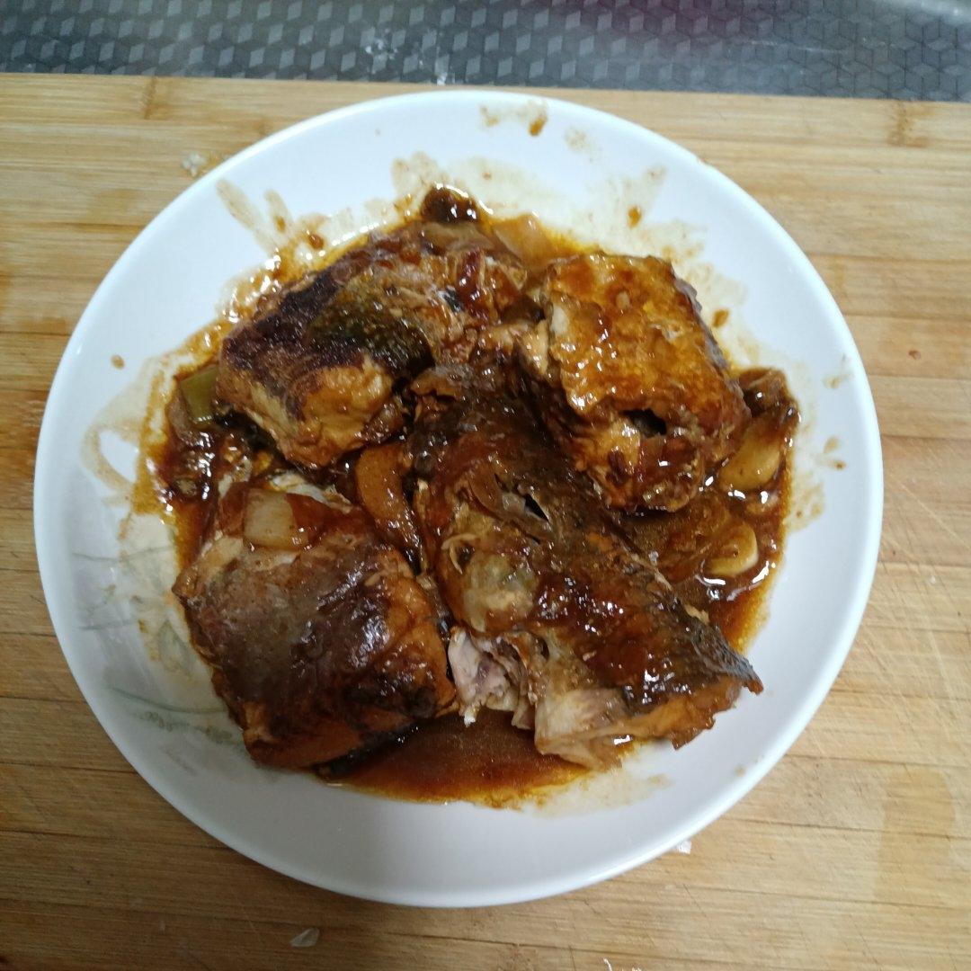 没有土腥味儿的红烧鱼#梭鱼