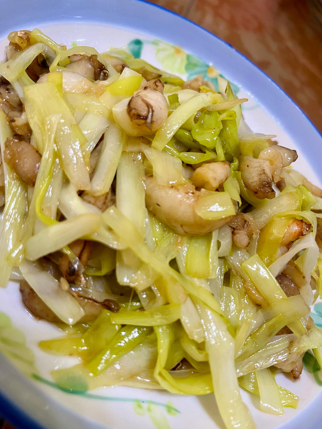 韭黄炒蟹腿肉