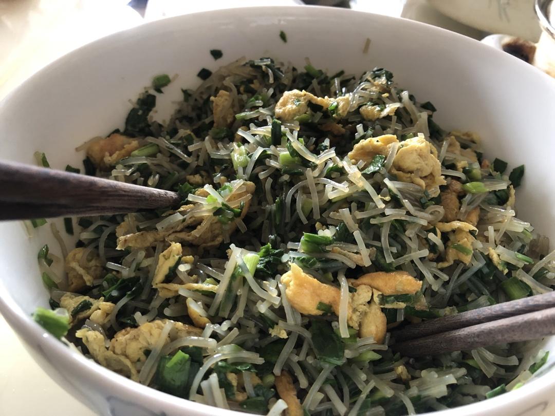 韭菜鸡蛋粉条水饺