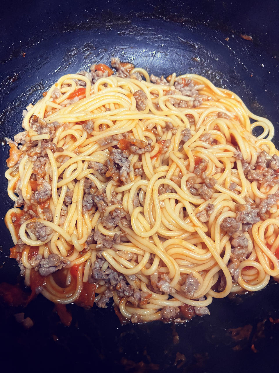 （完胜必胜客的）番茄肉酱意大利面～