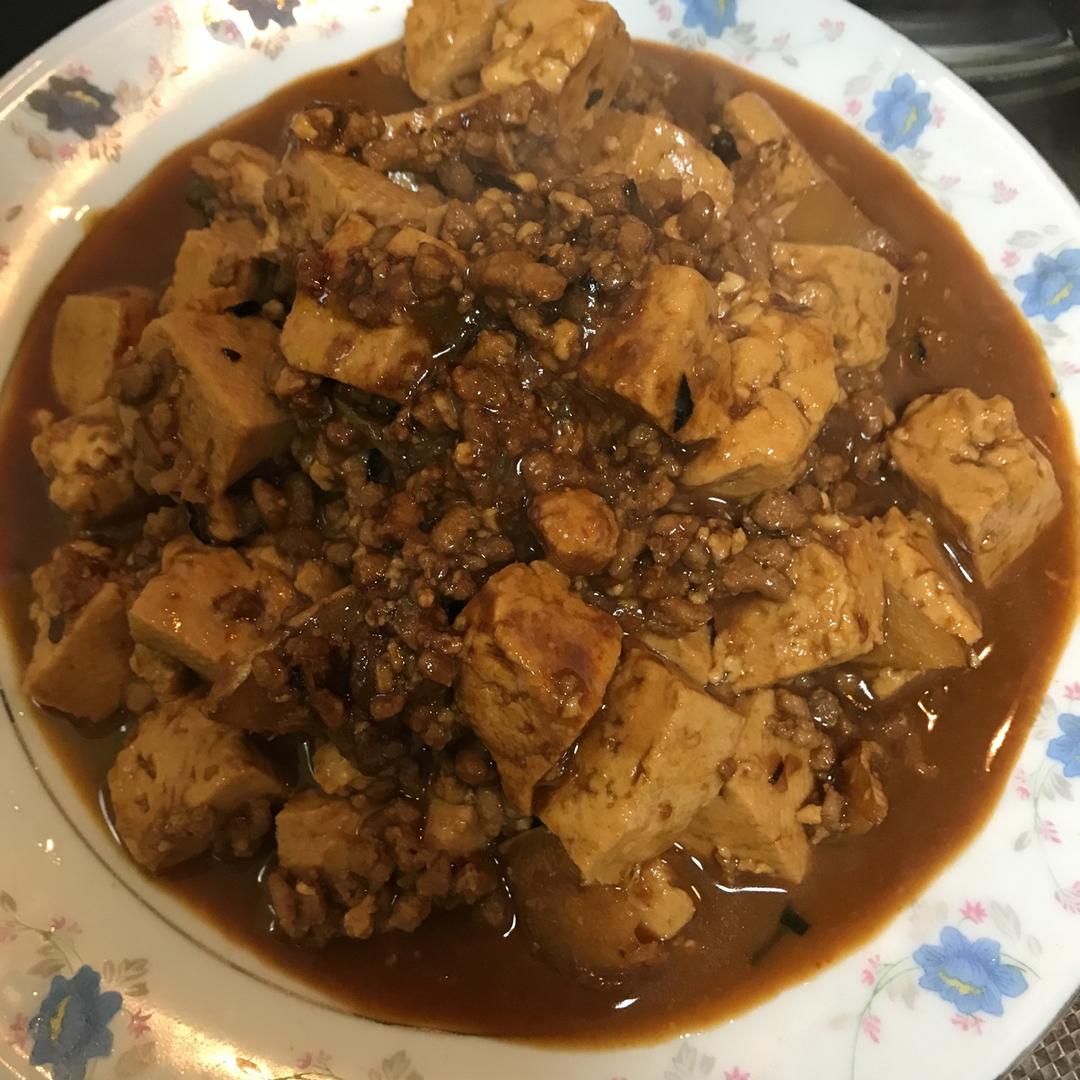 家常红烧肉末豆腐
