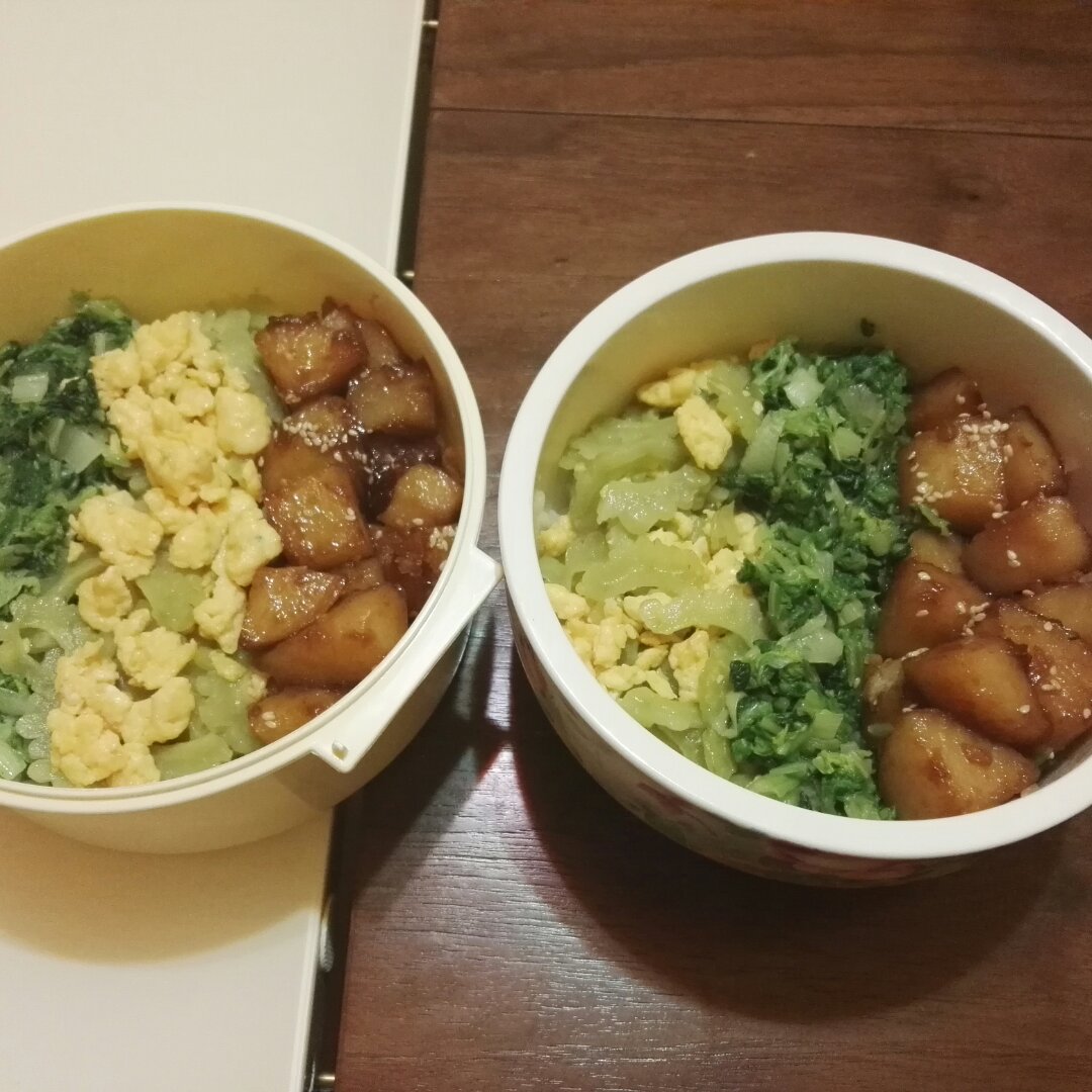 三色丼