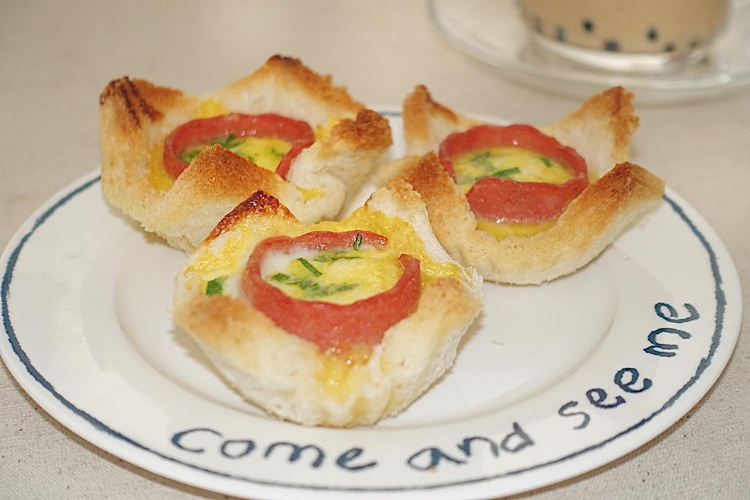 培根鸡蛋吐司杯