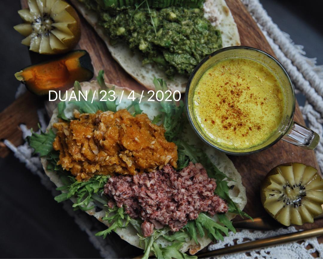 减脂早餐——金枪鱼四色Tartine的做法