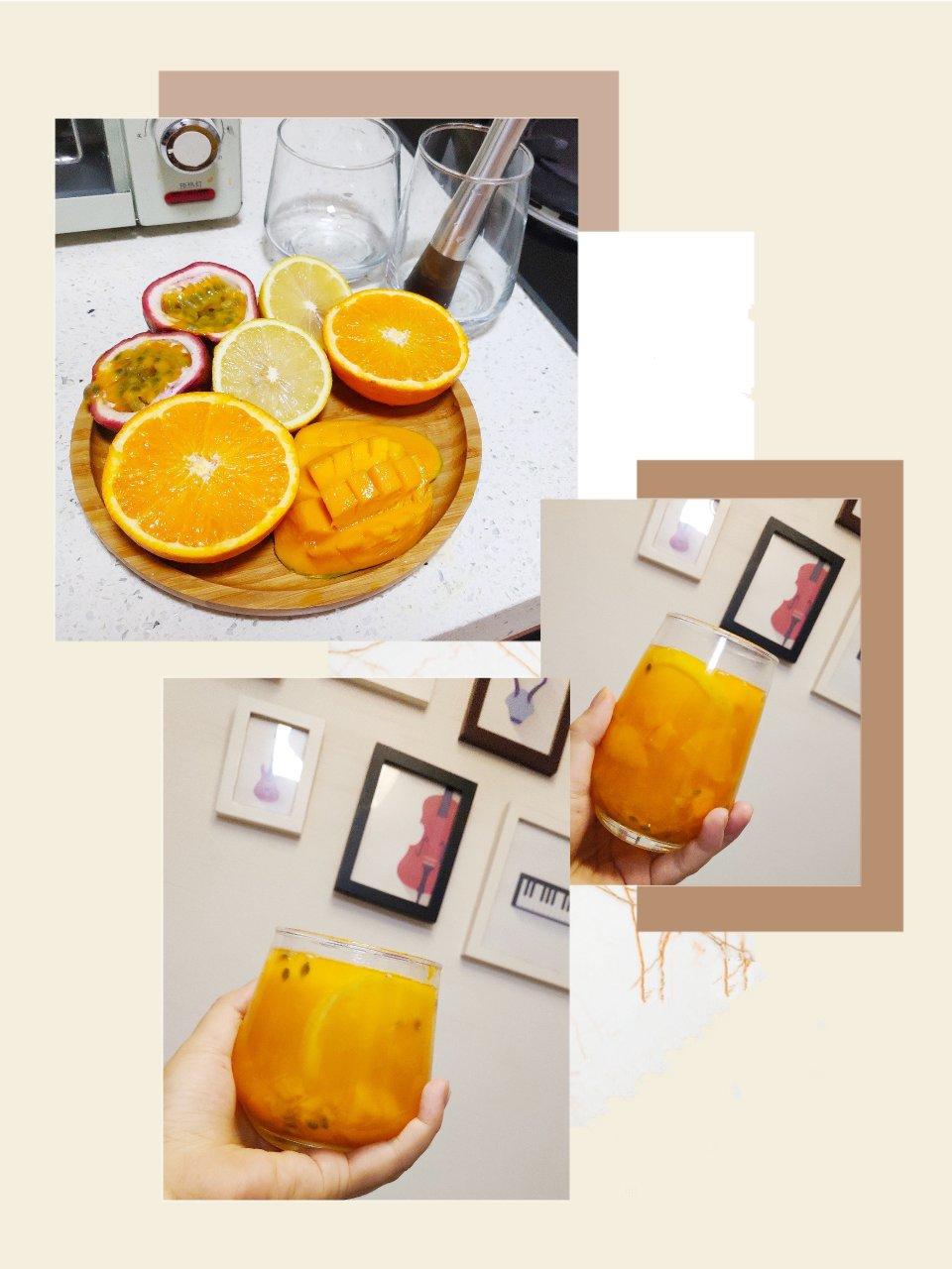 N种自制水果茶（百搭的蜂蜜柠檬百香果）
