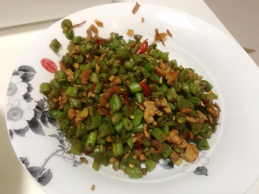 肉沫豆角下饭菜