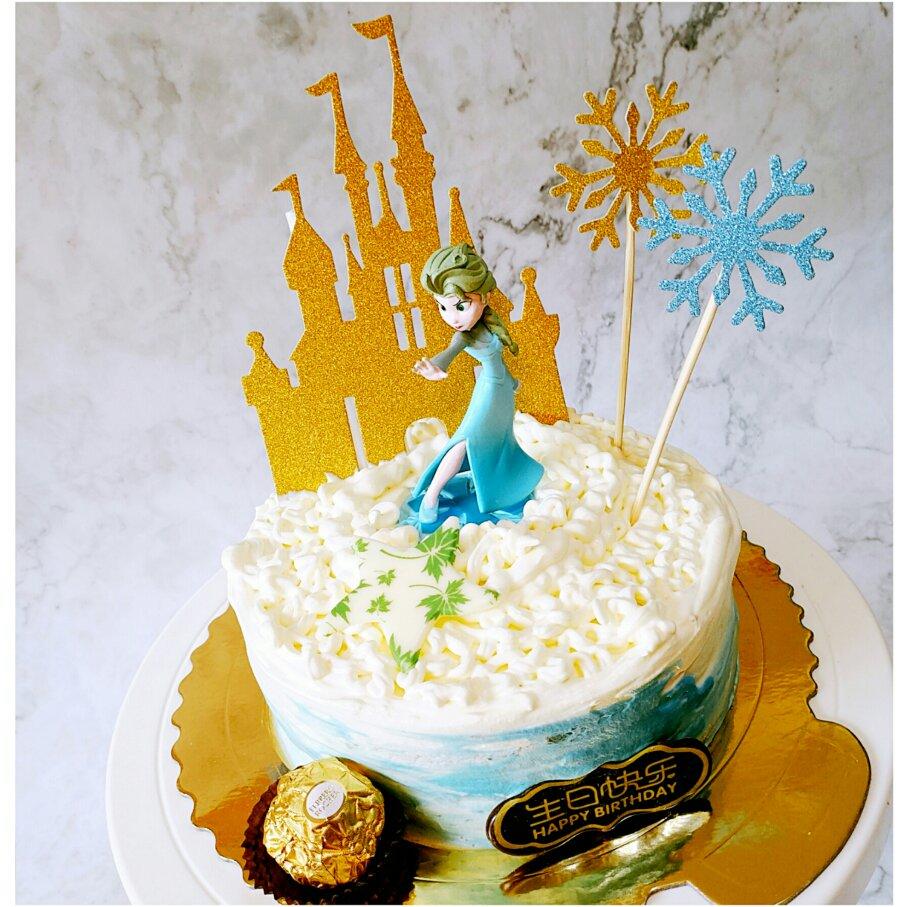 冰雪奇缘主题蛋糕