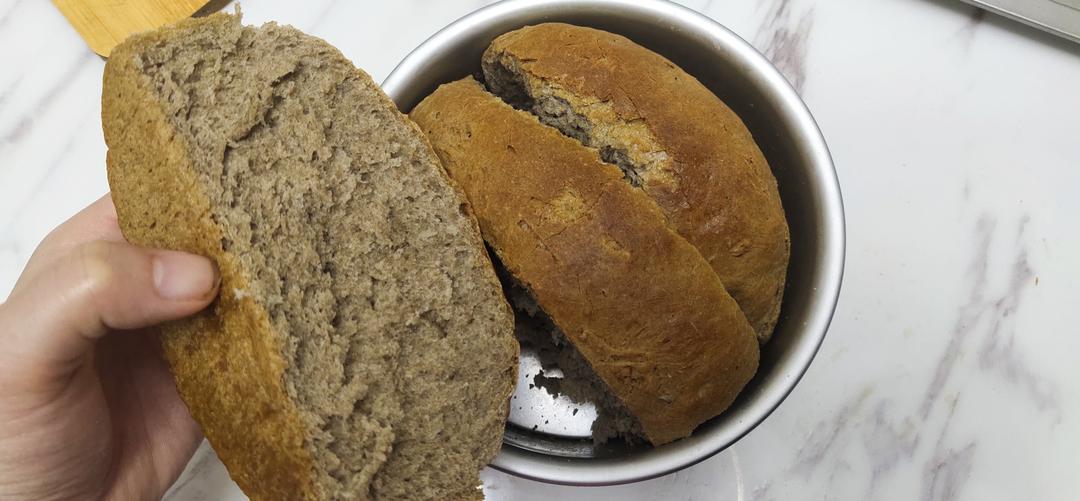 无油无糖的全麦吐司的做法