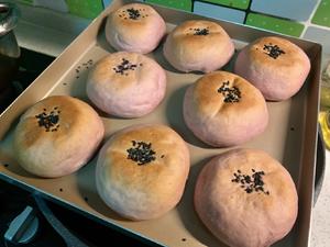 日式紫薯黑米面包的做法 步骤14