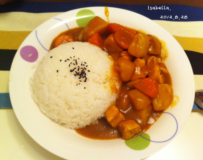 日式咖喱鸡肉饭