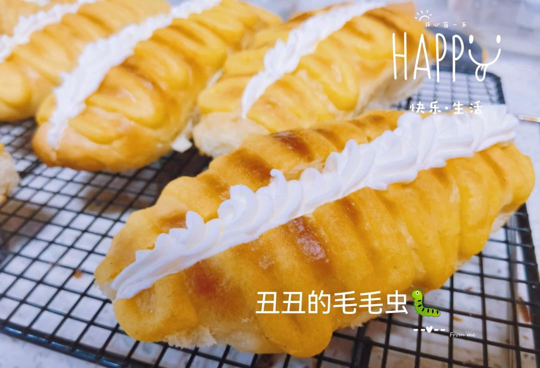 视频🐛经典｜毛毛虫面包｜美味松软｜奶味浓郁｜一口一个满足