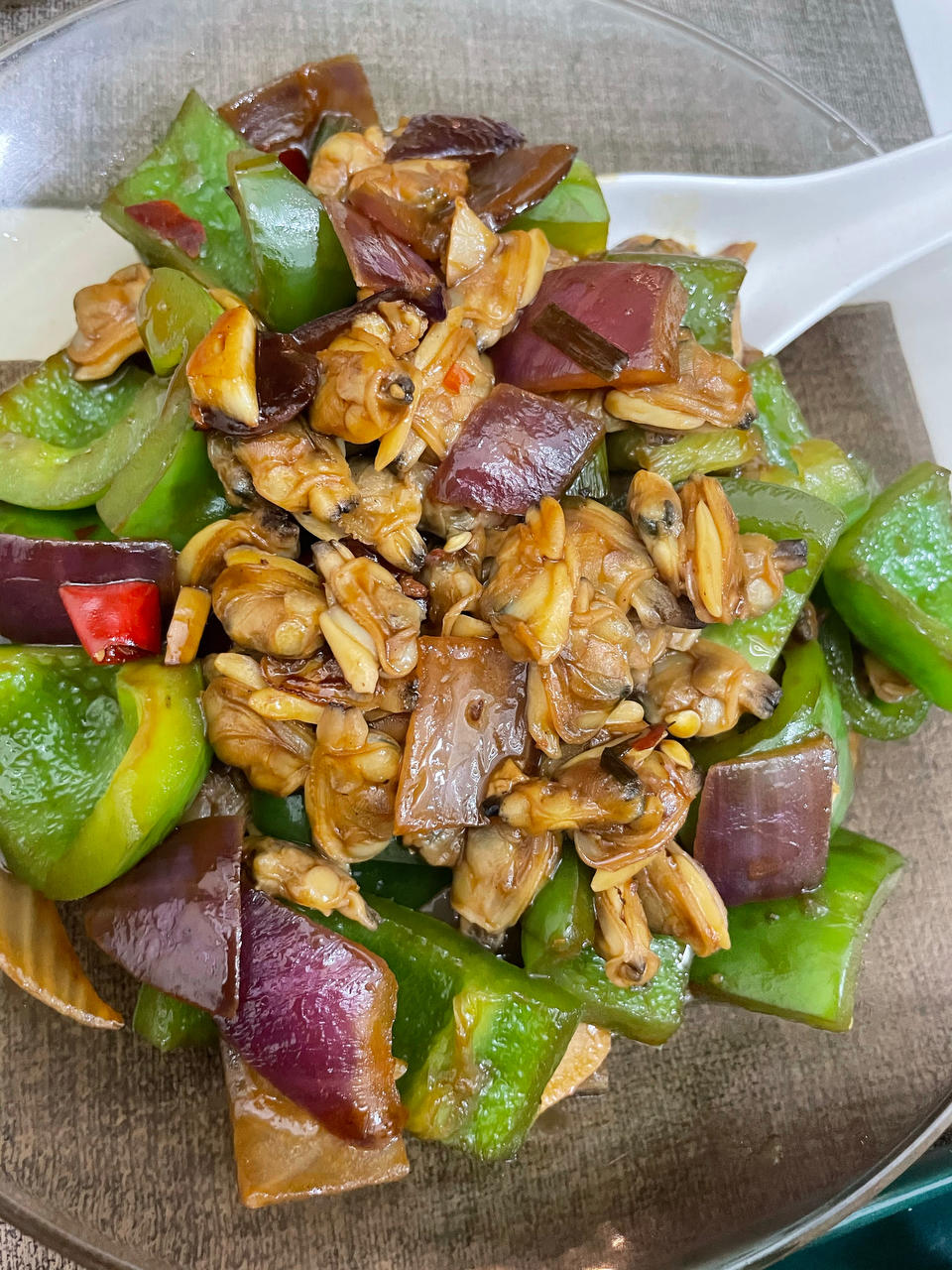 🔥秒杀街边大排档‼️爆炒香辣花甲〰️巨好吃