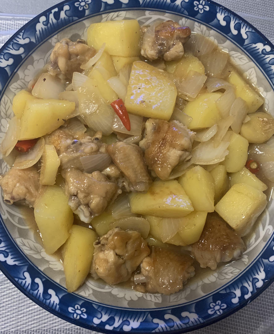 洋葱土豆焖鸡翅-改良版