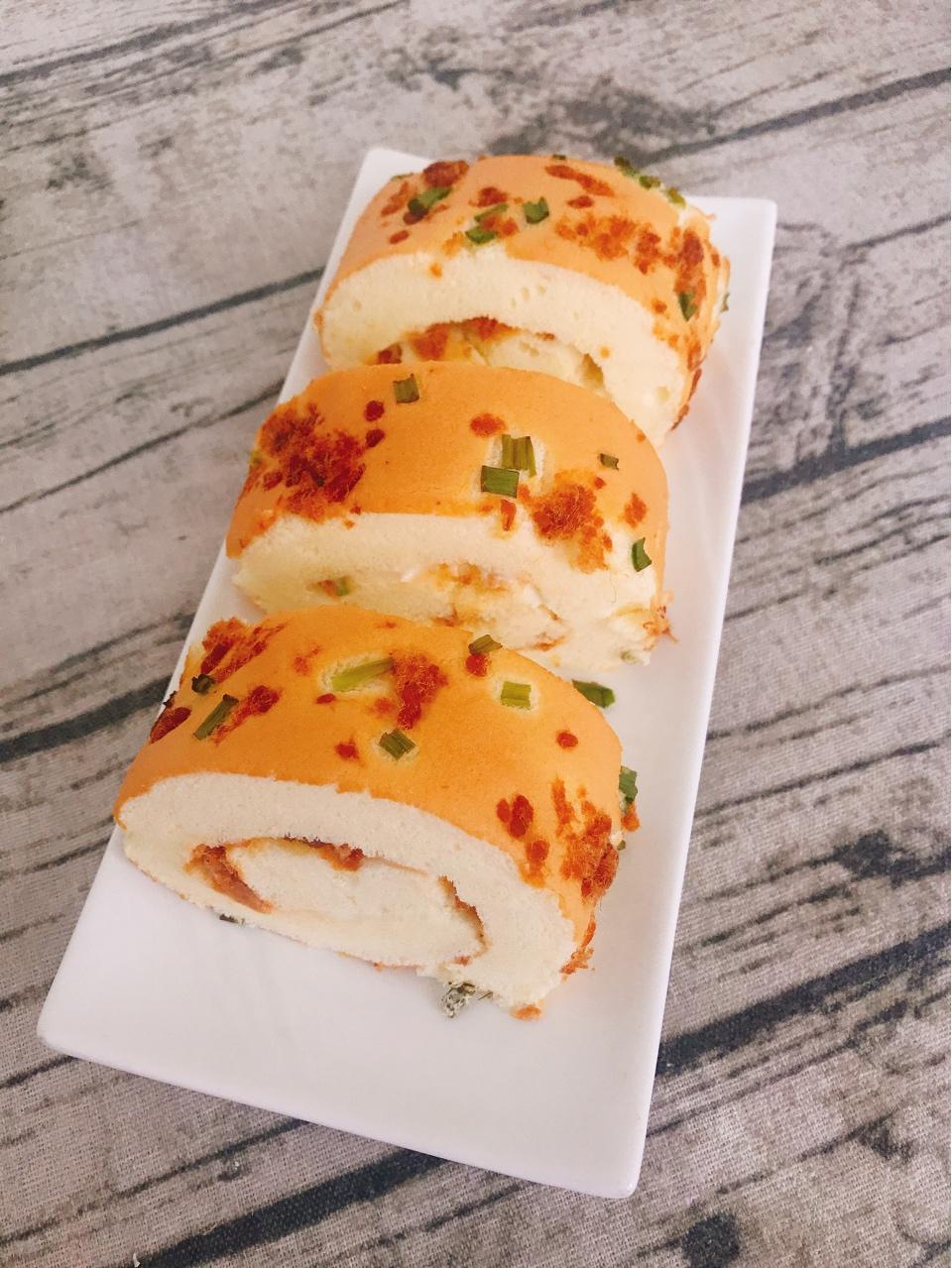 香葱肉松卷 蛋糕卷-无敌美味