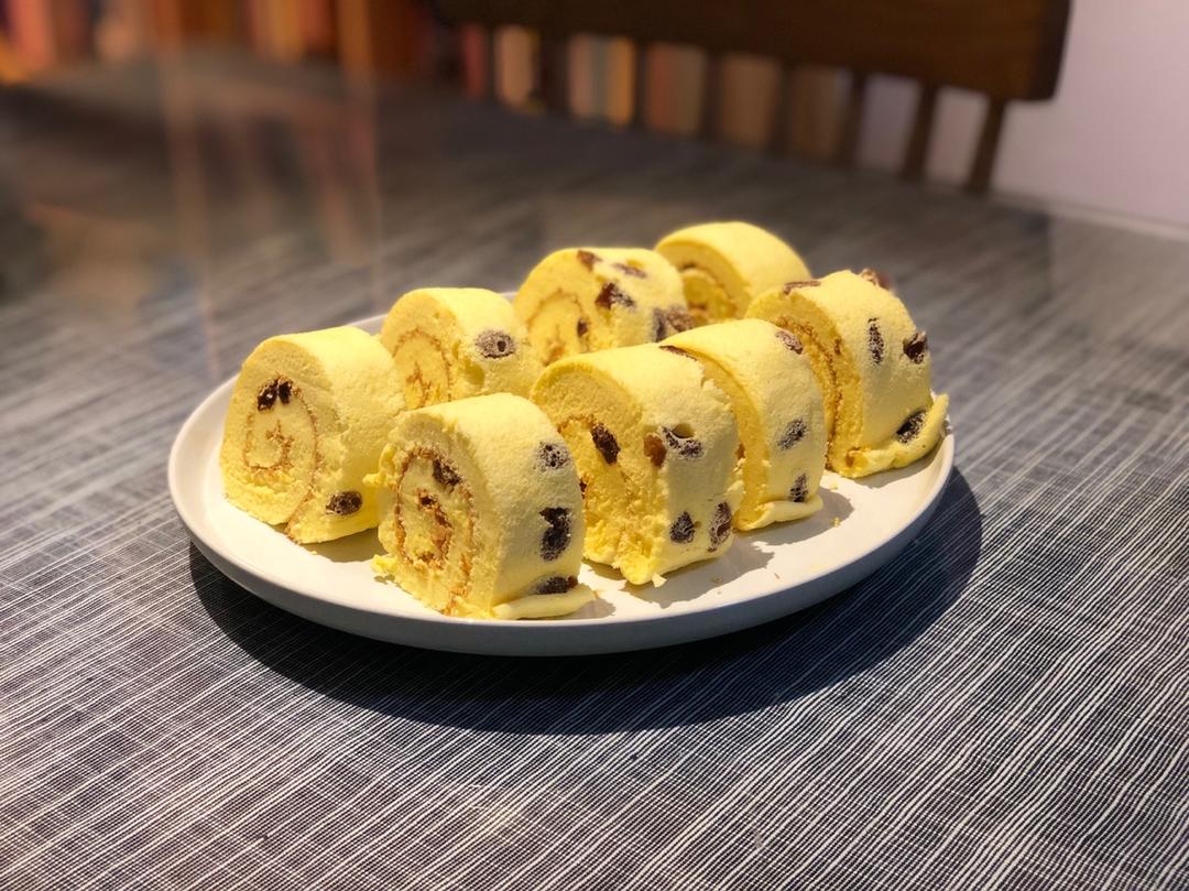 隐于朝野做的葡萄干蛋糕卷