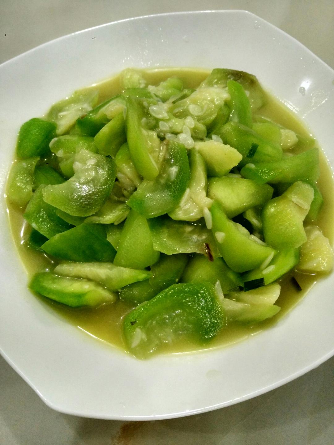 青花椒炒丝瓜