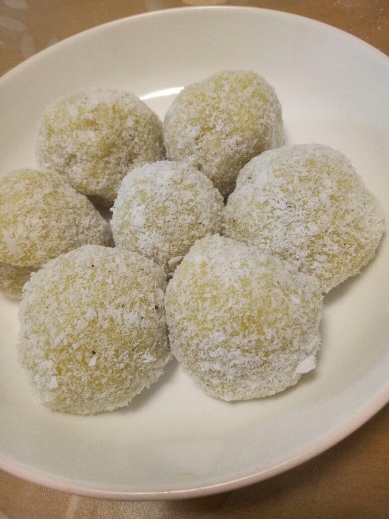 自制糯米糍（花生黑芝麻和豆沙夹心）