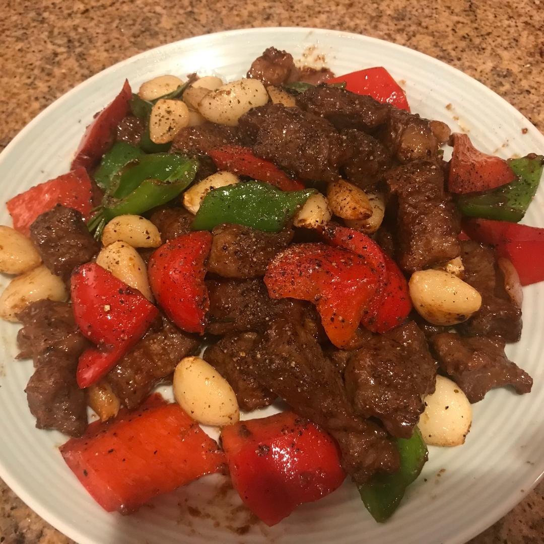 黑蒜子牛肉粒