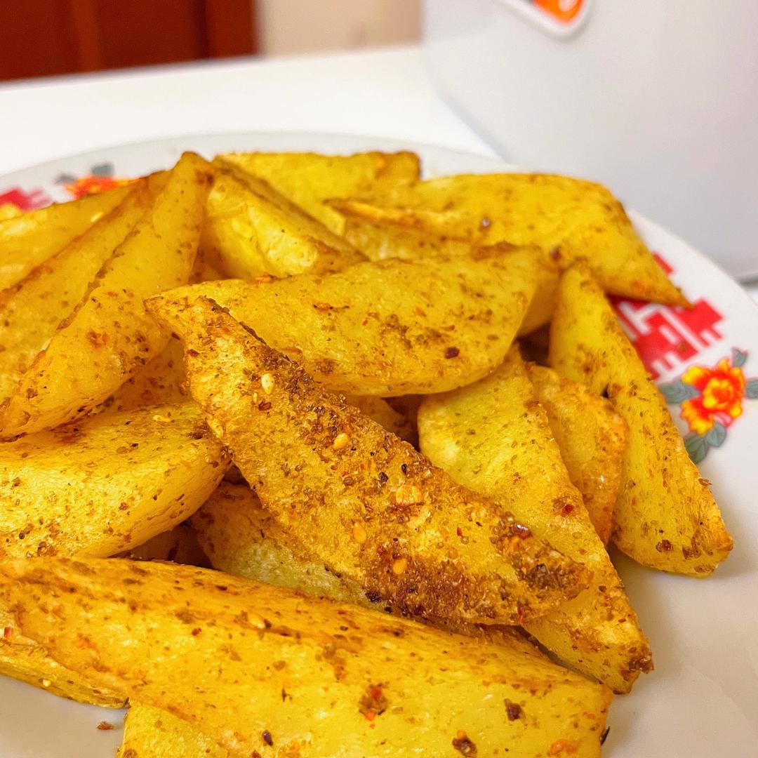 🌶香香脆脆烤薯角的做法