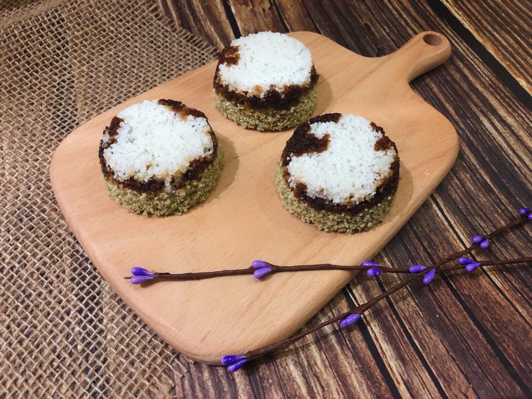 双色松糕  雪蒸糕  糕干