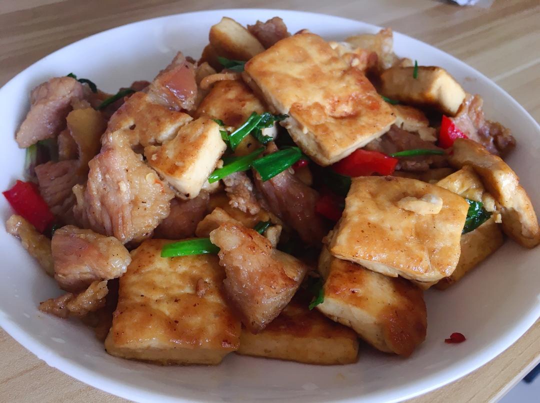 居家好脑公做的香煎豆腐块