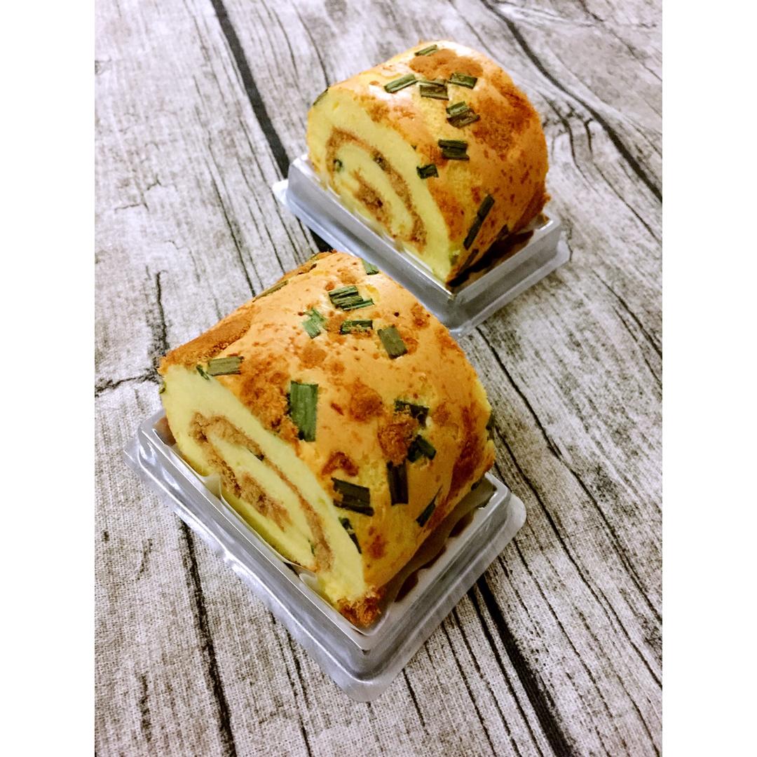 香葱肉松肥蛋糕卷～