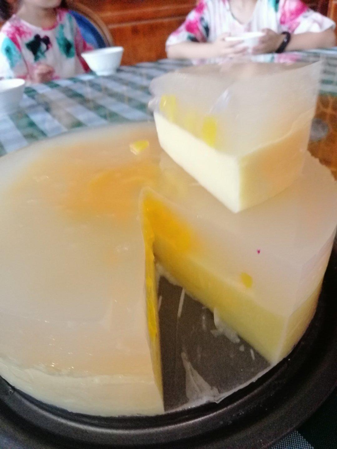 零难度黄桃玫瑰布丁