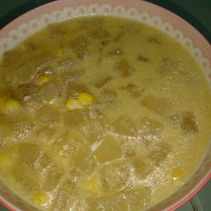 冬瓜玉米羹（低热量，简单，美味）