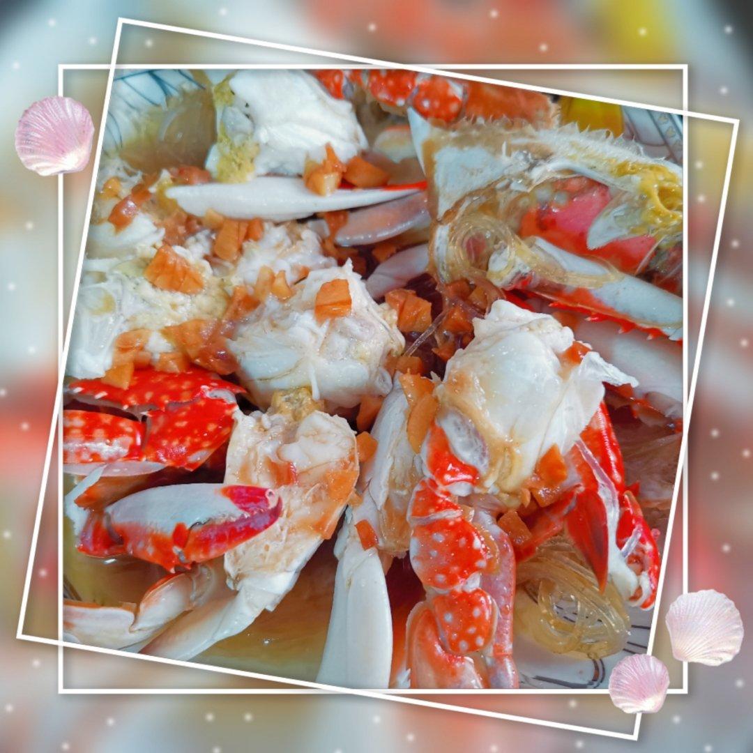 蒜蓉粉丝蒸梭子蟹