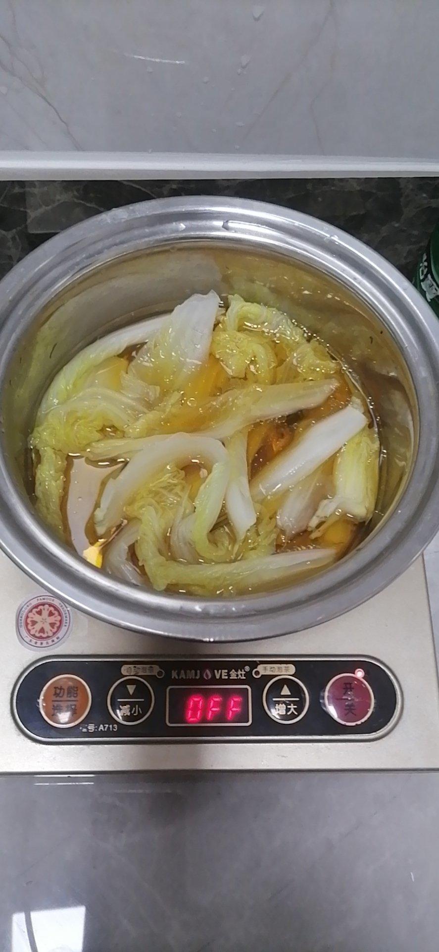 ououououyang做的清水煮白菜(无油无盐菜)(无味斋)