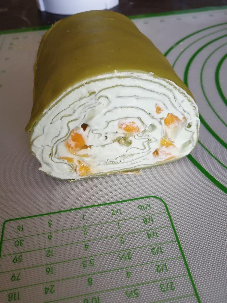 千层毛巾卷，原味、抹茶、巧克力三种口味