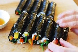 儿童紫菜包饭  꼬마김밥的做法 步骤9