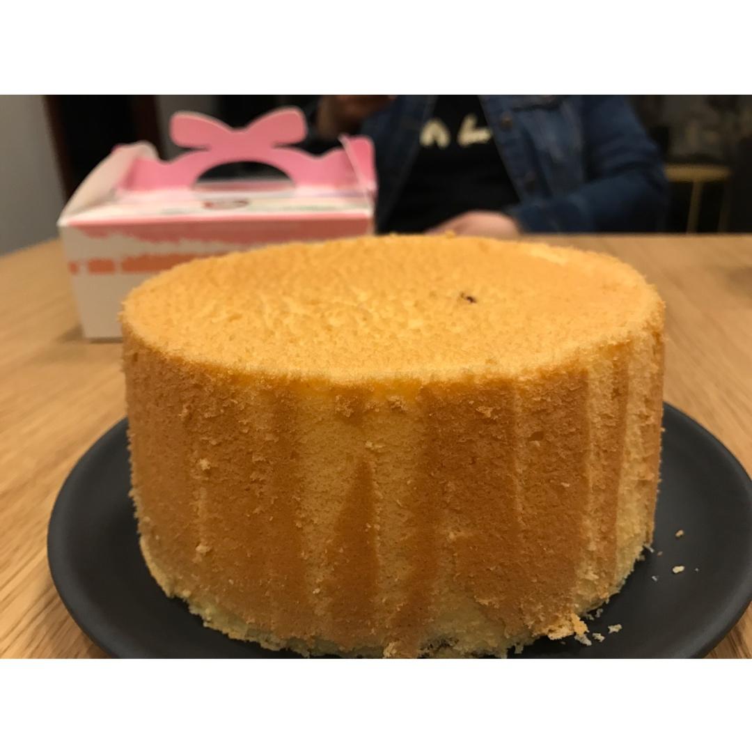 6寸原味戚风蛋糕