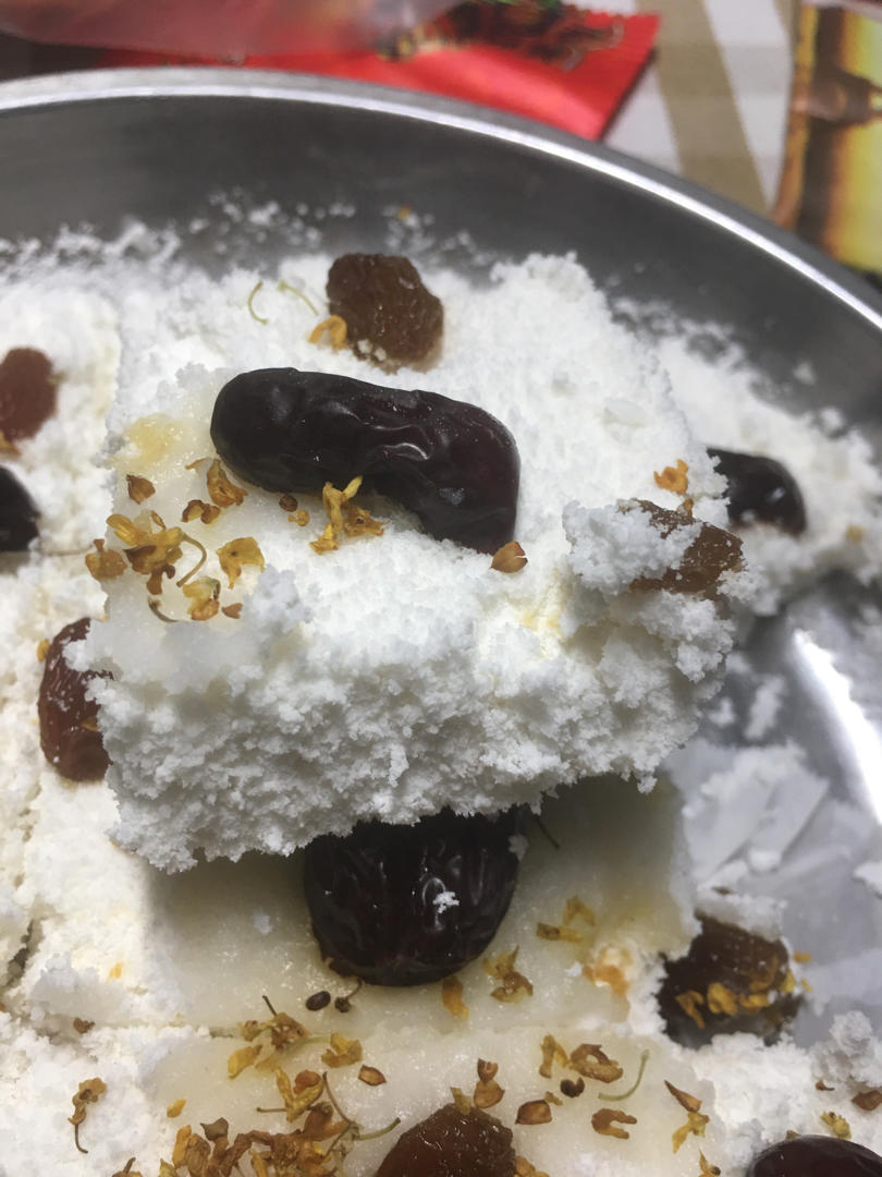 yoy_90ws做的南方传统名点:大米粉松糕/粘米粉松糕——中式点心和甜品