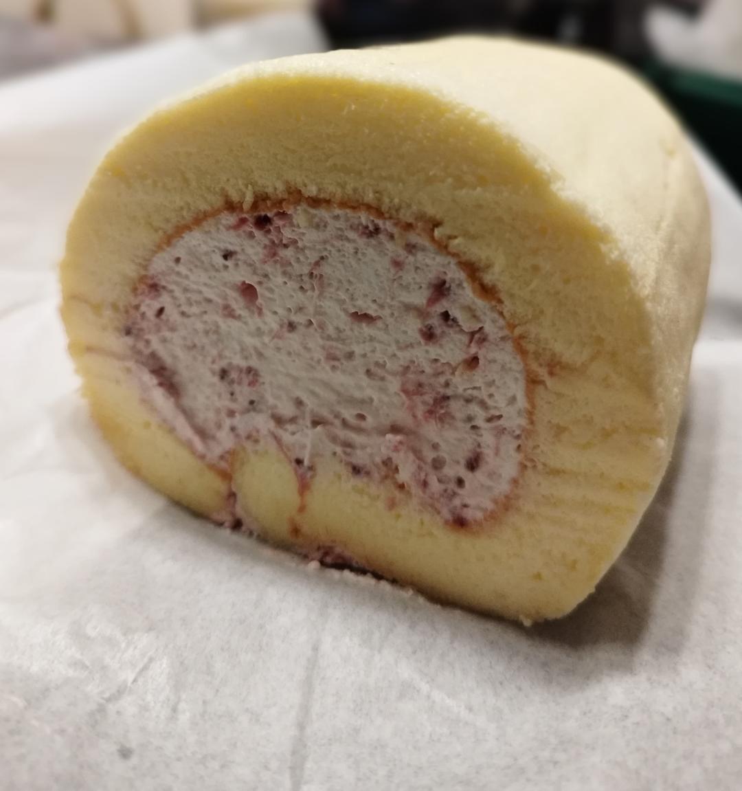 🍓草莓牛乳蛋糕卷｜卷不裂｜高颜值