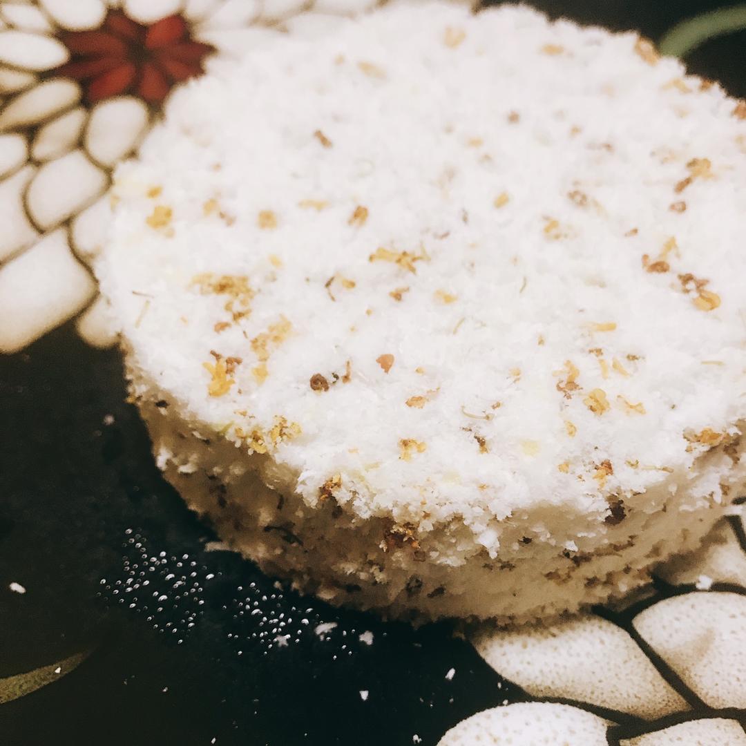 猫咪零做的松软q弹桂花糕