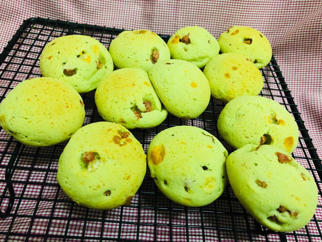 抹茶蔓越莓麻薯包（不回缩）