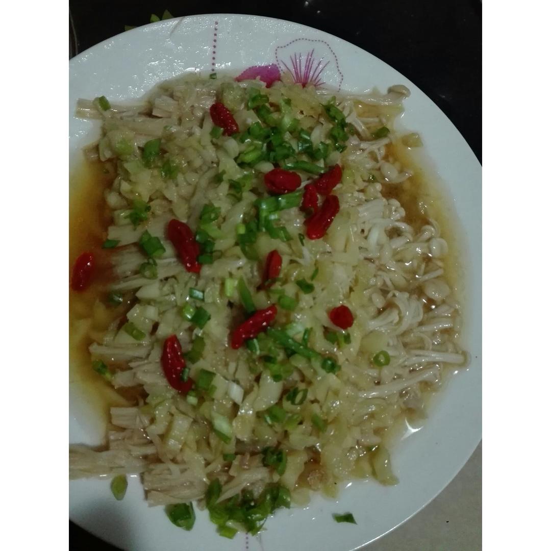 蒜蓉蒸金针菇