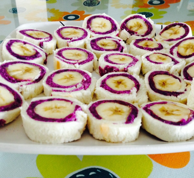 香蕉紫薯卷