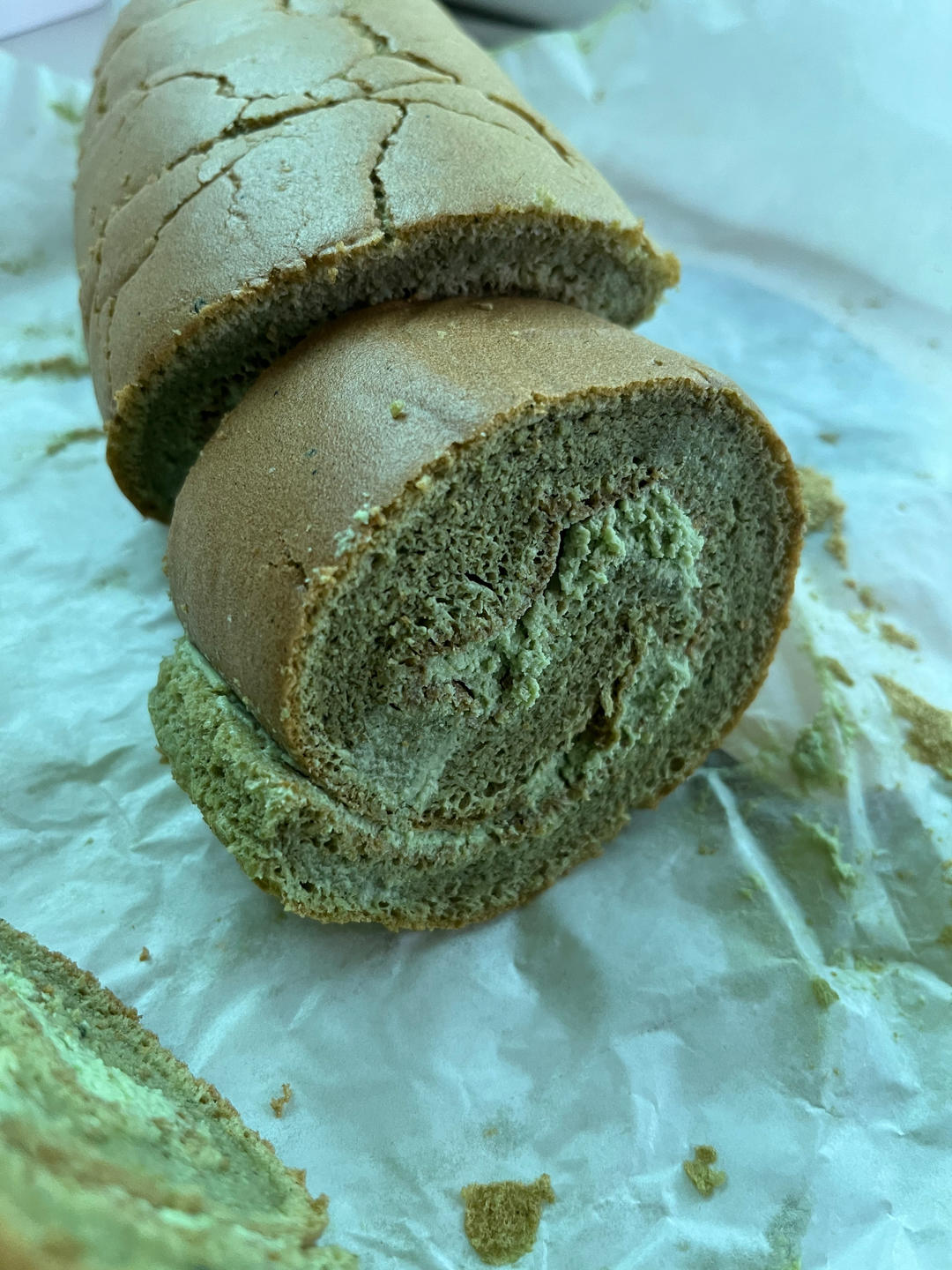 抹茶红豆蛋糕卷（福田淳子版）