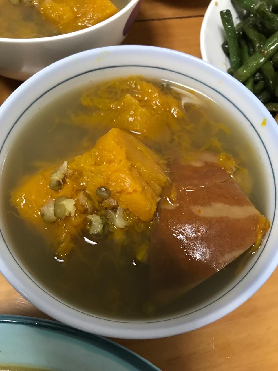 南瓜绿豆汤